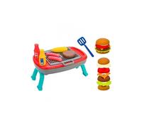 GLOBO - Combo Box Barbecue giocattolo e 4 pz Hamburger - con 7 Accessori Inclusi