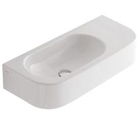 Globo Concept lavabo 55x27 cm semicircolare a parete bianco SCT55.BI