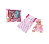 Globo Cuore di Mamy Bimbo Bambola con Lettino ed Accessori 31 cm