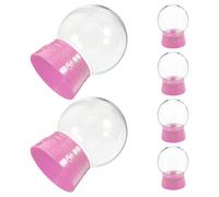 Globo d'acqua in plastica trasparente da 6 pezzi con tappo a vite per globi di