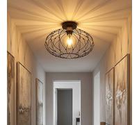 Globo Deckenlampe Deckenleuchte Esszimmerleuchte Gabbia Oro 1 Luce LED Ø40 cm [EEK: E]