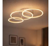 Globo Deckenlampe Designleuchte Deckenleuchte 3 flammig Nickel LED L 50cm