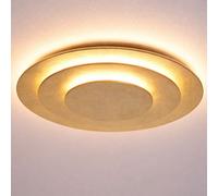 Globo Plafoniera Heda LED, Ø 35 cm, colore oro, metallo Globo