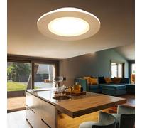 Globo Deckenlampe LED Backlight 1 Luce Rotonda Legno Marrone IP20 40 cm [EEK: Non valutato]