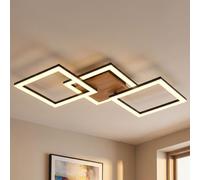 Globo Deckenlampe LED Deckenleuchte In Legno Marrone 66x31 cm Quadratisch 230V