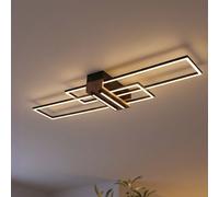 Globo Deckenlampe LED Holzoptik Nero 100 cm, Larghezza 25 cm, 40 W