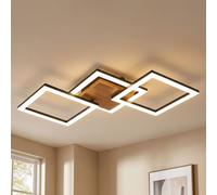 Globo Deckenlampe LED verstellbar quadratisch legno nero 66 cm