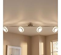 Globo Deckenlampe Spotlampe Schwenkbar 4 Luci LED Cromata L 80 cm