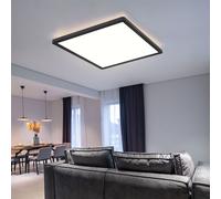 Globo Deckenleuchte Badezimmerlampe LED Dimmer 3 Stufen Backlight Schwarz