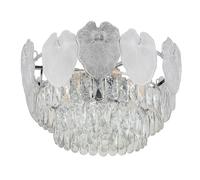 Globo Deckenleuchte Deckenlampe Classica in Argento con Cristalli, Ø 50 cm [EEK: Non valutato]