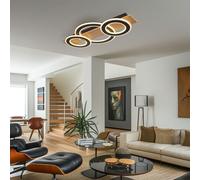 Globo Deckenleuchte Deckenlampe Deckenlampe in Legno Ringe 3 BigLight