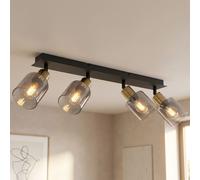 Globo Deckenleuchte Deckenlampe Designleuchte Moderna Vetro Oro Nero IP20 [EEK: Non valutato]