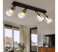 Globo Deckenleuchte Deckenlampe Designleuchte Moderna Vetro Oro Nero IP20 [EEK: Non valutato]