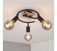 Globo Deckenleuchte Deckenlampe Esszimmerlampe Holz Rondell Regolabile 3 Luci [EEK: Non valutato]