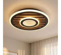 Globo Deckenleuchte Deckenlampe LED Designleuchte Rotonda 40 cm Nero, 230 V