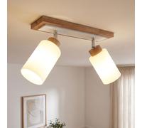 Globo Deckenleuchte Deckenlampe Marrone Legno Metallo Schwenkbar 60 cm [EEK: Non valutato]