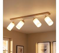 Globo Deckenleuchte Deckenlampe Marrone Legno Metallo Schwenkbar L 81 cm [EEK: Non valutato]