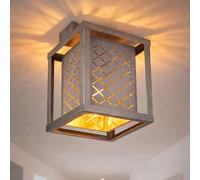 Globo Deckenleuchte Deckenlampe Moderna 1 Luce In Metallo E Tessuto Oro, 22,5 cm [EEK: Non valutato]