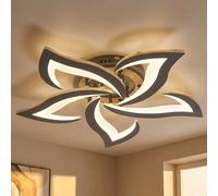 Globo Deckenleuchte Deckenlampe Wohnzimmerleuchte Holzoptik CCT LED Ø55 cm