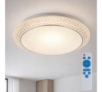 Globo Deckenleuchte Kristalllampe LED Dimmbare Deckenlampe Weiß CCT 3000-6000K