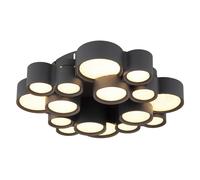 Globo Deckenleuchte LED Cluster Deckenlampe 16 Luci, Ø 45 cm Anthrazit