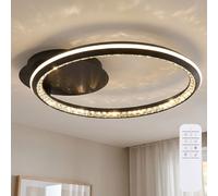 Globo Deckenleuchte LED Cristalli K9 Dimmbar Con Telecomando L 53 cm