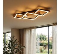 Globo Deckenleuchte LED Deckenlampe 1 Luce Moderno 61 cm Holzoptik
