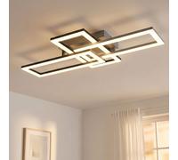 Globo Deckenleuchte LED Design Deckenlampe Grau Opal 61,4 cm verstellbar