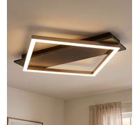 Globo Deckenleuchte LED Küchenlampe Grau 52 cm 18 W 2500-3000 K