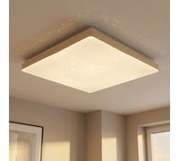 Plafoniera Luci Soggiorno Cielo Stellato Lampada Letto LED Simil Legno 33cm