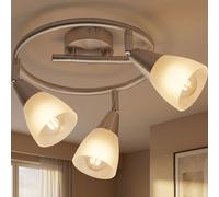 Globo Deckenleuchte Rondell Deckenlampe Spotstrahler 25 cm Silber Verstellbar [EEK: Nicht bewertet]