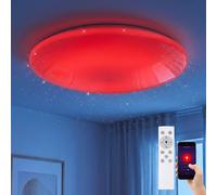 Globo Deckenleuchte Smart LED Dimmer App Farbwechsel RGB, Tageslicht, 70 cm
