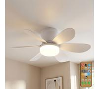 Globo Deckenventilator Deckenlampe Con Luce LED 6 Pale Bianco D 51 cm