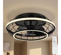 Globo Deckenventilator Deckenlampe LED Dimmbar CCT Timer Fernbedienung