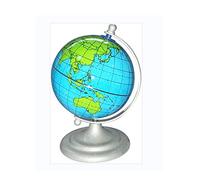 Globo del mondo desktop con base in metallo, globo riutilizzabile graffiti, globo per bambini e insegnanti, piccolo globo geografico, decorazione per la casa, globo per la decorazione della casa