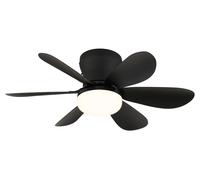 Globo Delores Mini Ventilatore Da Soffitto LED Dimmer 51 Cm Nero Con Telecomando