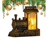 Globo Di Neve A Forma Di Di Natale - Lanterna LED Con Effetto Neve E Luci | Decorazione Per Tavola, Finestra E Scena Di Babbo Natale | Ornamento Illuminato In Resina E PVC, Ideale Come Regalo