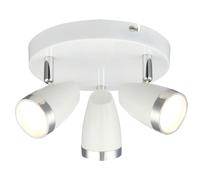 Globo Faretto a soffitto a LED da 12 watt illuminazione lampada scala mobile cromata rotonda 56109-3