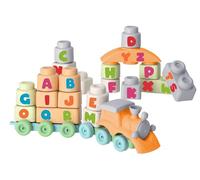 Globo for the Globe- Trenino Alfabeto Blocchi Costruzioni Lettere, 42093