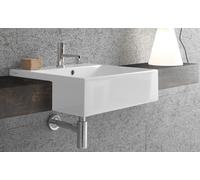 Globo Forty3 lavabo 55x47 cm rettangolare a parete-da mobile bianco FO055.BI