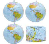 Globo Gonfiabile | Palloni Da Spiaggia Gonfiabili | 1/3 Palline Globo Del Mondo Globali In PVC -Gonfiabili Balss Da Spiaggia Realizzato In Materiale PVC Di Alta Qualità