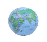 Globo Gonfiabile Pvc Mappa del Mondo Inglese Blu per Bambini | Giocattolo Educativo e Antistress, per Adulti, Formato Palla, Tema Geografico