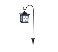 Globo in Metallo/plastica LED Lanterna Solare Esterno IP44, Colore: Nero