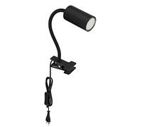 Lampada da Tavolo Scrivania Lettura Nero Morsetto GU10 Flessibile Braccio [EEK: Non valutato]