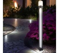 Globo Lampada A Piantana LED Da Esterno Per Terrazza Giardino IP44 Alu Grigio