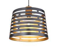 Globo Lampada a sospensione Ablona, Ø 35 cm, nero/dorato, metallo Globo