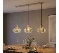 Globo Lampada a Sospensione LED Beige, 3 Luci, L 103 cm