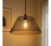 Globo Lampada a Sospensione LED Gitter 1 Luce Camera da Letto Nero 120 cm [EEK: F]