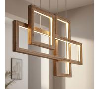 Globo Lampada A Sospensione In Legno LED 40 Watt L 80 Cm, Regolabile In Altezza [EEK: Non valutato]