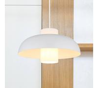 Luce a Sospensione Lampada Sala Pranzo Vetro Opale Bianco Opaco 1 Fiamma 120 CM [EEK: Inaditato]